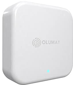 OLUMAT Gateway Wi-Fi, Smart Hub per serratura della porta con telecomando con app TTLock, ponte Wi-Fi compatibile con Alexa Google Home per controllo vocale