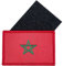 Bandera Marruecos Pequeña Parche Velkro - Parches Bordados para Ropa - Parches de Paises para Mochilas - Banderas Marruecos 75 x 50 mm