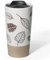 MAIA Tumbler Travel Coffee Mugs Coffee Cups with Lids Ceramic Portable 12oz Coffee Tumblers with Lids Tea Cup Mug for Coffee Travel Mug Insulated Coffee Mug Double-Walled with Leaf Gift