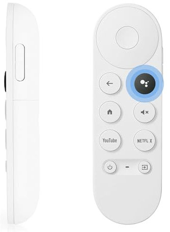 FOXRMT Télécommande vocale pour Chromecast-Google, Telecommande pour Google-Chromecast-4K / HD/Streaming Stick (Télécommande Seule)