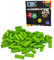 CMC imports 200 Klemmbausteine Bausteine Grundbausteine 1x4 Noppen Kompatibel 4 Noppen Bricks 34 vers. Farben (334 - Hell Grün)
