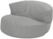 Green Bean Sitzsack Sofa mit Füllmaterial - Lounge im Sitzsack-Design 90x50cm mit ergonomischer Rückenlehne & waschbarem Bezug - Indoor und Outdoor geeignet in Hellgrau