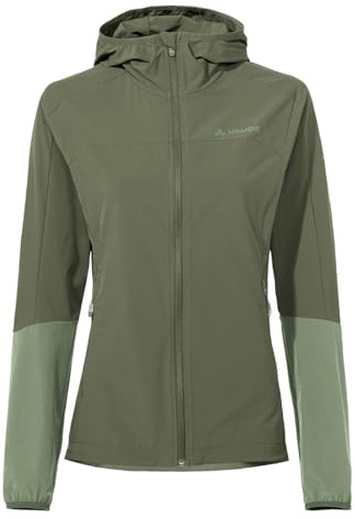 VAUDE Women's Moab IV Softshelljacke für Damen - Winddichte & Atmungsaktive MTB-Jacke, Wasserabweisend, cedar wood, 42