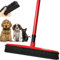 Indigo Petco Hair Remover Broom,Multi-surface Squeegee Rubber Broom, Rubber Broom Pet Hair Remover (Color : Red)