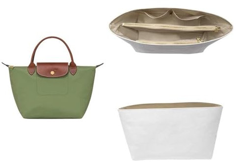 jiesinlov DuPont Geldbörsen-Organizer für Handtaschen, geeignet für Longchamp Small Le Pliage (wasserdicht, klein)