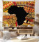 Sxakswol Wandteppich Groß Afrika Wandteppich 260x240 Wandbehang Afrikanisches Muster, Tapisserie 3D Wandtuch Aesthetic Wandteppiche für Wohnzimmer Schlafzimmer Wohnheim Wanddeko B2952