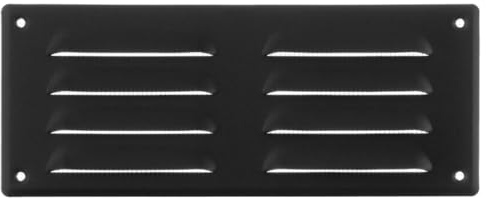 260x105mm / 10x4 inch Anthracite Metal Air Vent Grille Cover with Insect Mesh - Ventilation Cover