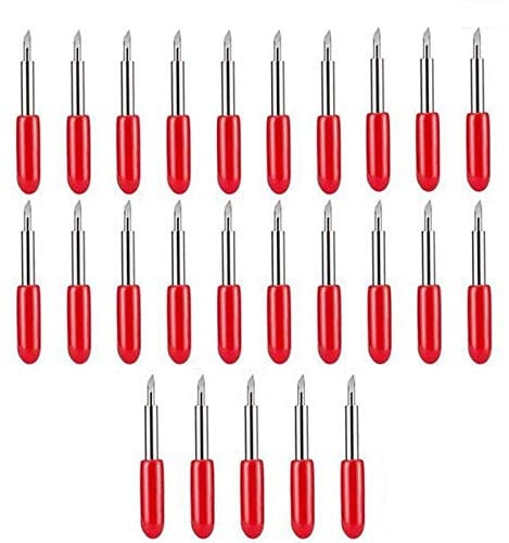 Jenbnoau 25 StüCk 45 Grad für Schneiden Plotter Vinyl Messer Klinge Klinge Hoch HäRte Wolfram Karbid Werkzeug