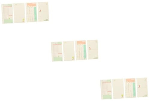 COHEALI 3 Stück 4 Notizbuch Ersetzen Täglicher Schreibblock Notizbuch Mit Losen Blättern Kompaktes Loseblattpapier Liniertes Papier Nachfüllen Fein A6 Dowling-papier Lieferungen
