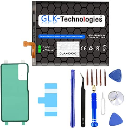 High Power Ersatzakku kompatibel mit Samsung Galaxy S20 FE (G780F) Galaxy S20 FE 5G (G781B) | GLK-Technologies Battery | accu | 4700mAh Akku | inkl. Profi Werkzeug Set Kit NUE 2025 BJ