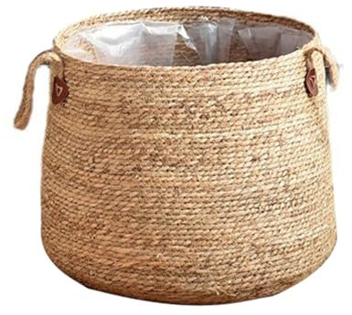 WZTHLF Flower Pots Indoor, Woven Straw Plant Baskets for Laundry & Planters (Large)