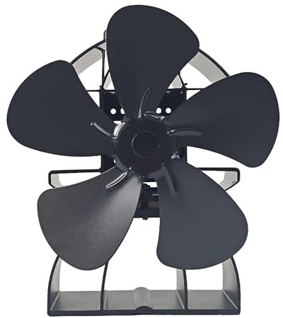 Nuyhadds Wood Stove Fan - Magnetic Stove Fan, Portable Heat-Powered Fan | Wood Burning Stove Fan, Thermoelectric Thermal Fan, Quiet Non-Electric Fan for Circulating Warm Air, Ideal for Log Burners