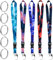 5PCS Schlüsselbänder zum Umhängen Schlüsselband Abnehmbare Schnalle Niedlich Schlüsselband mit Schlüsselbund für Kartenhuellen Eltern Ausweise Handy Schlüssel Autoschlüssel Kamera Gurt Mehrfarbig