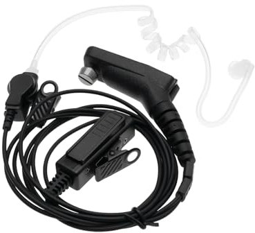 ECSiNG 1 Auricular con Micrófono PPT para Walkie-Talkie Compatible con Motorola APX6000XE APX7000 APX7000XE APX8000 DP3400 DP3401 DP3600 DP3601 XPR6300 XPR6350 XPR6380 XPR6500