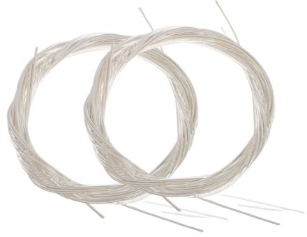 BAZEITFLOW 2juegos Cuerdas De Nylon Para Guitarra Clásica y Acústica De Repuesto Funda Pearlescente Accesorios Musicales Duraderos y Prácticos