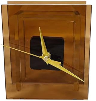Amagogo Desktop Vase Clock Desktop Dekoration Multifunktional, freistehende Ornament Dekorative Uhr für Wohnzimmer Schlafzimmer, Braun