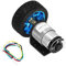 Encoder Zahnradmotor Wheel Wheel Kit, DC12V -Encoder -Motor Set CW CCW -Wellen -DC -Zahnradmotoren mit Halterungsrad für das Balanceauto (60 U/min)