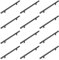 Stormshopping 12PACK Kitchen Door Handles 160mm Black Kitchen Cupboard Handles Black Cupboard Pulls Drawer Pulls for Cabinet Wardrobe Bathroom Stainless Steel