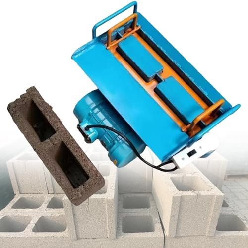 FLNOZAMZ Extrusion Brick Machine, Concrete Block Machine, 45s Fast Forming, Multiple Molds Optional, 23kn Pressure, Vibration Frequency 212 Times/Min (H4)