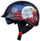 EBAYIN Open Face Helmet Half Motorbike Helmet Vintage Cruiser Chopper Scooter Pilot ECE Certified Retro Harley Motorbike Adult Crash Moped Helmet With Sun Visor for Men And Women,N-XL=（61~62cm）