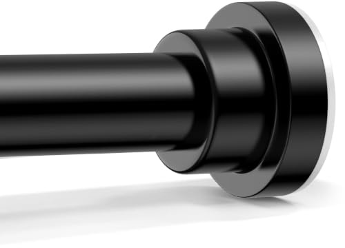 QINGYUN Schwarz Gardinenstange 79-160cm Duschvorhangstange Ohne Bohren