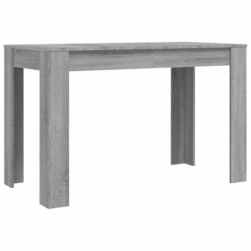 Eleganz Esstisch Grau Sonoma 120x60x76 cm Holzwerkstoff - Moderner Esszimmertisch für kleine Räume, langlebig und pflegeleicht