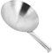 Mikikit Sartén Wok Inoxidable para Cocina de Inducción Duradero y Resistente Diseño Ergonómico Asa para Cocinar y Saltear 30 Cm