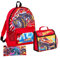 Hot Wheels Monster Trucks Backpack + Lunch Bag + Pencil Case Boys 3 Piece School Bag Set