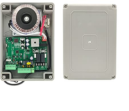 Schiebetorantrieb, 110/220 Steuerbox Zugarm Türantrieb Elektro Flügeltoröffner Control Board-Panel Automatische Tor, Tür-Controller(AC220 with 2remote)