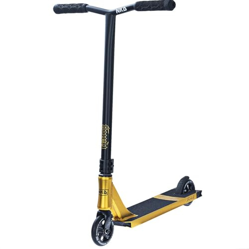 NKD Stunt Scooter – Rally V4 | Hochleistungs ABEC-9 Lager | 360° Lenker für Freestyle | Robuste 6061-Aluminiumlegierung