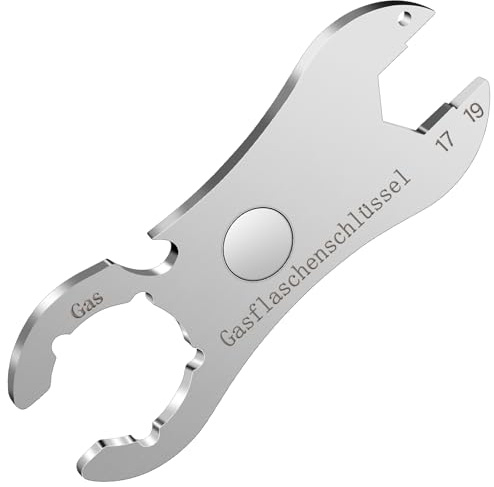 TEUYOE Gas Bottle Wrench, Multi-Functional Gas Bottle Wrench for Gas Grills in Motorhomes, Caravans, and Campers