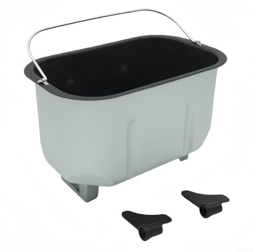 Bread Maker Bucket Replacement Part with 2 Kneading Paddles Compatible with Multiple Bread Machine Brands