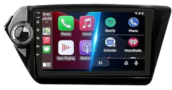 GPS Navi Navigationsgerät 2 Din für Kia Rio 3 K2 2011-2016 mit Bluetooth Fm Radio, Mirror Link, USB, Aux, Bluetooth Unterstützt Tpms Lenkradsteuerung, 4 Kern 2G+32G