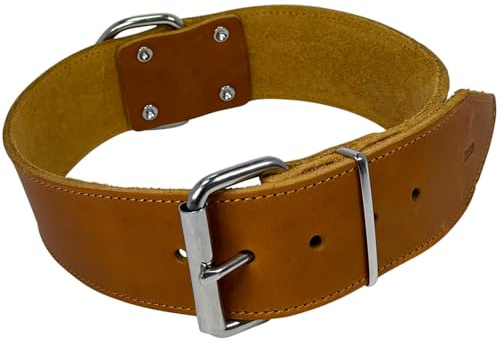 Nobby 80935-98 Halsband TABIL extra breit Cognac 75 cm (59-69 cm), 50 mm