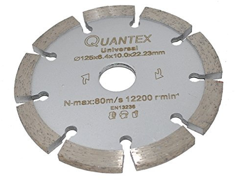 Diamant Frässcheibe Ø 125 mm Segmentstärke 6,4 mm, Fugenfräser für Mauerwerk und Putz