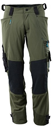Mascot 17079-311-33-82C49 Trousers with Dyneema-Stretch, Moss Green, 82C49
