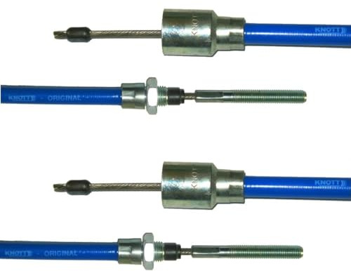 FKAnhängerteile 2 x Knott Bremsseil 37086.17 HL: 1530 mm - GL: 1740 mm - Nirosta