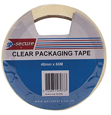 GoSecure Packaging Tape 50mmx66m Clear (Pack of 6)