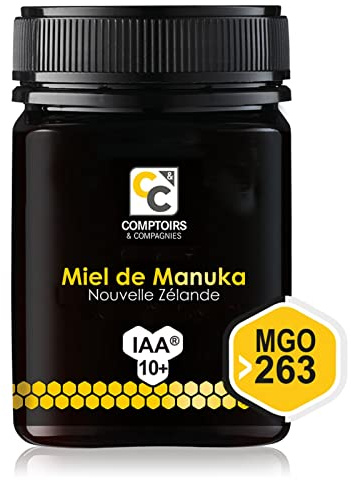 COMPTOIRS ET COMPAGNIES - Miel de Manuka Actif - IAA10+ (MGO263+) - Origine Nouvelle Zélande - 500g