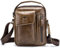 Echtleder-Herren-Umhängetasche für den Alltag, lässige Messenger-Tasche, Handtasche Braun braun 8.66''x7.08''x1.97''