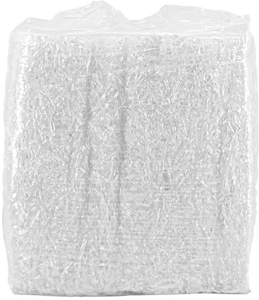 IMBALLAGGI 2000-5Kg Trucioli Trasparenti Polipropilene Sintetico, Paglia per Cesti Natalizi, Regali di Natale, Confezione Regalo, Riempimento Imballaggio per Spedizioni Pacchi, Paglietta per Scatole