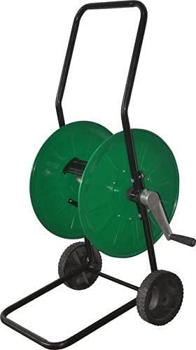 PEBSHOP Schlauchaufroller aus Metall, Reichweite 50 m, Schlauch 1/2 Zoll