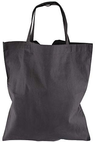 Rayher 38225562 Baumwoll-Tasche, unbedruckt, schiefergrau, 38 x 42 cm, 100% Baumwolle, 140g/m2, Stofftasche zum Bemalen, Stoffbeutel, Jutebeutel, Tragetasche, Einkaufsbeutel, Turnbeutel