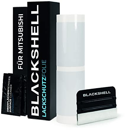 Blackshell® Lackschutzfolie passend für Mitsubishi Pajero Sport | Typ K90 | Bj. 1996-2008 Transparent - passgenaue Einstiegsleistenschutz Folie inkl. Set für Folierung
