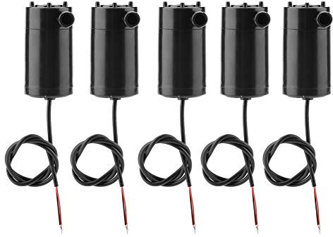 5 piezas Mini bomba de agua DC 3-5V 100-200mA Bomba de agua sumergible para acuario Fuente de acuario para fuente pequeña, acuario, estanque de peces pequeños