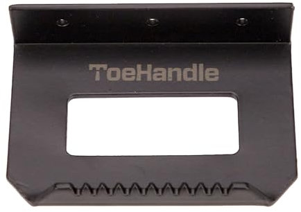 Foot Operated Sanitary Door Handle - Touchless Hands Free Door Opener, Quick and Easy-to-install DIY (Black Steel-1 Piece)