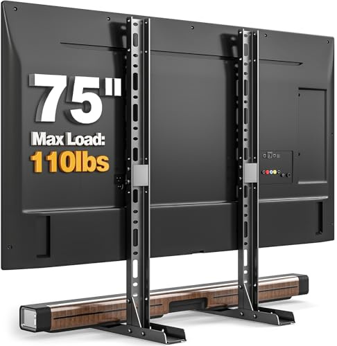 TAVR Universal Table Top TV Stand Base TV Legs for Most 22 32 37 40 42 47 50 55 65 LCD LED Plasma Flat Screen TVs, Height Adjustable Leg TV Replacement Stand, Holds up to 88 lbs, Max VESA 800x500 mm