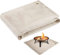 Alfombrilla protectora para chimenea, portátil, para patio, resistente a altas temperaturas, resistente al fuego, tapete para suelo de estufa para cubierta, patio, césped, camping, barbacoa