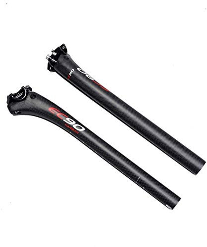 QSCTYG Fahrrad Sattelstütze All Carbon-Faser-Straßen-Gebirgsfahrrad Sattelstütze Sattelstütze Sattelstütze 97 (Color : 3K 25.4-400MM)