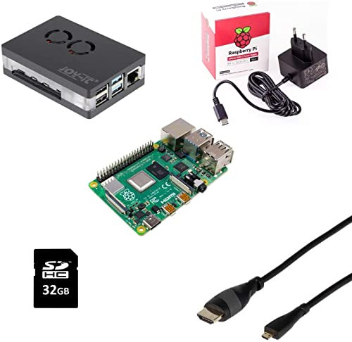 Raspberry Pi 4B 2GB/Magnetic Housing/Power Supply/32GB SD Card/HDMI Cable